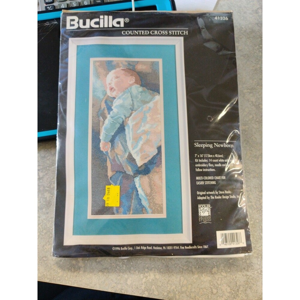 Bucilla Sleeping Newborn Counted Cross Stitch Kit # 41326 Vintage 1996